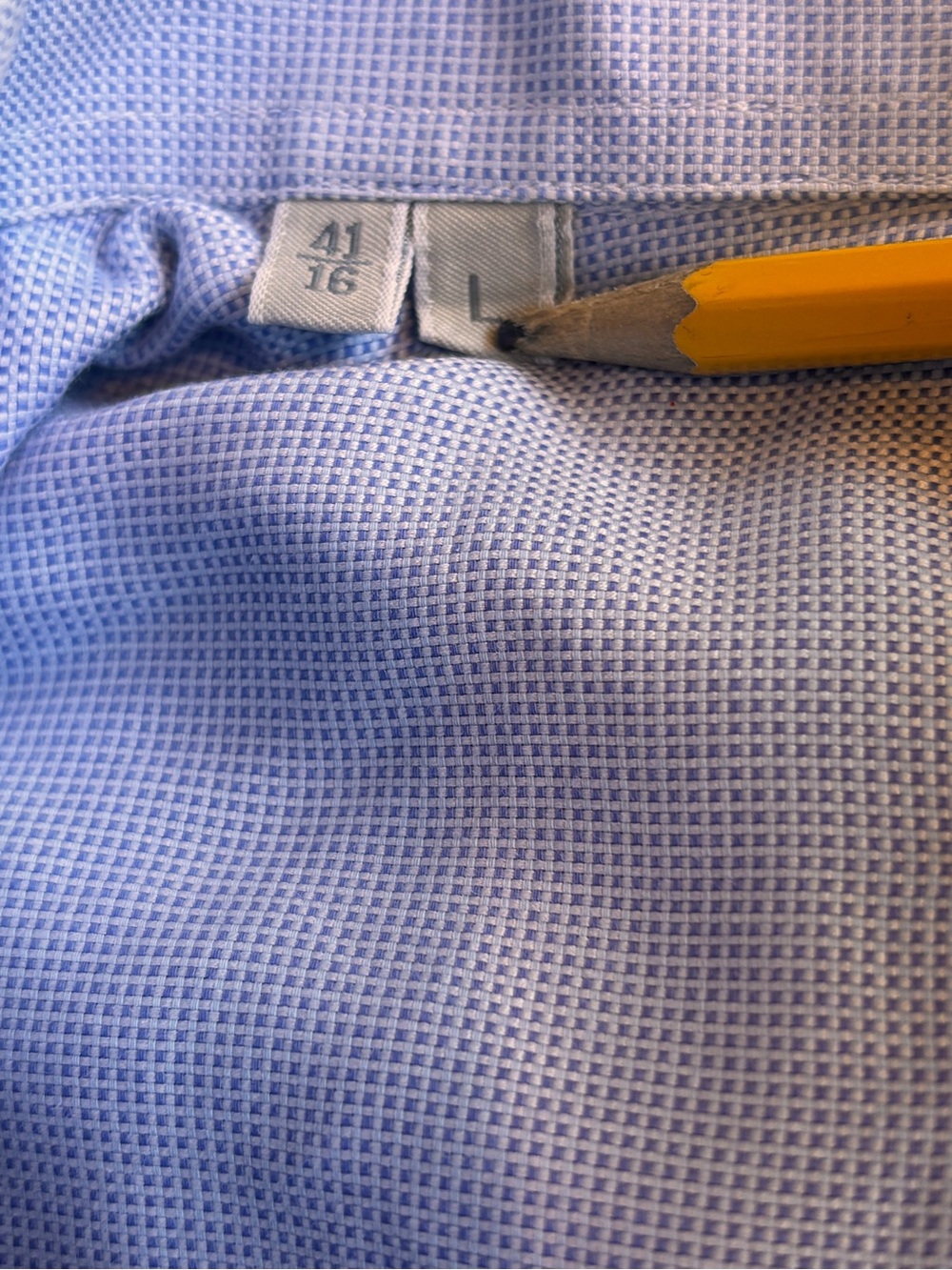 Ermenegildo Zegna Blue Cotton Dress Shirt Size 16 - Picture 4 of 5